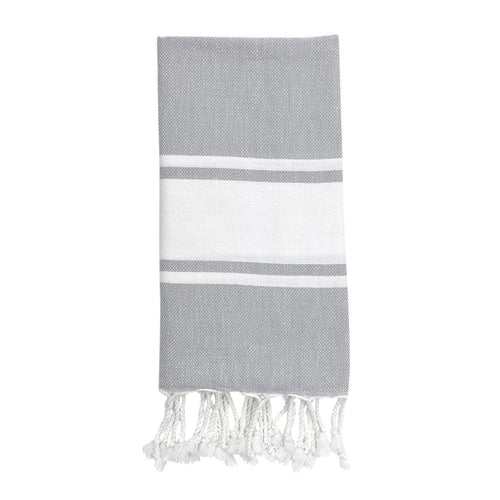 Essential Stripe Turkish Hand Towels - Absorbent, Quick-Drying, 100% Cotton, Handmade in Turkey